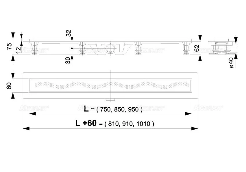 Приобрести сливной трап alcaplast apz8-550m simple