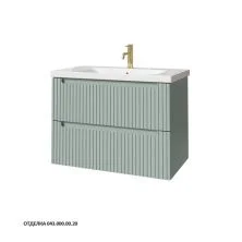 Caprigo Тумба с раковиной TERMIN-Smalty STRIPE 80 см, зеленая, эмаль