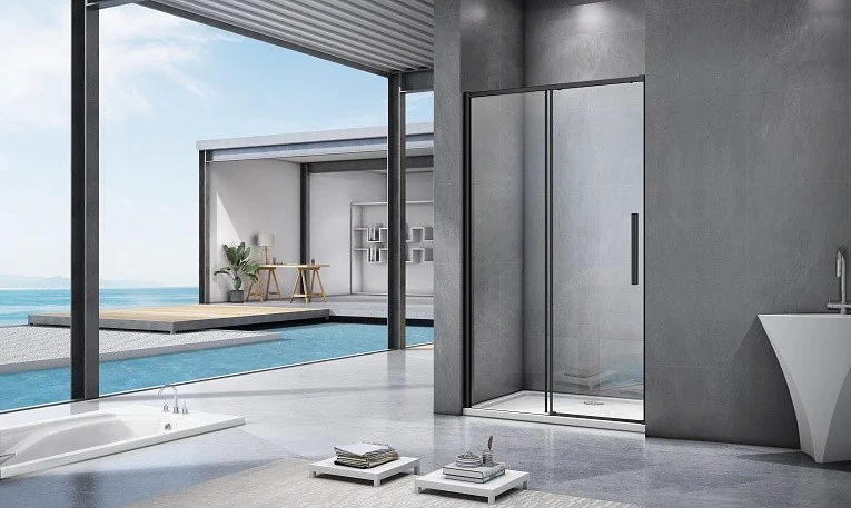 Приобрести bas душевая дверь idea 1300х1950мм, черный. wtw-130-c-b