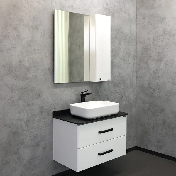 Приобрести сomforty тумба со столешницей и раковиной амстердам-75 белая