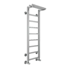 Terminus Полотенцесушитель Контур П9 30х100 см, с полкой, водяной, хром