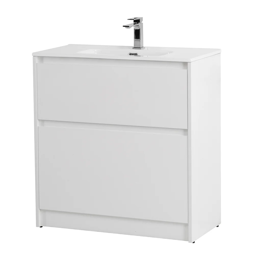 Приобрести belbagno тумба с раковиной kraft 39 80 см, напольная bianco opaco, белая раковина