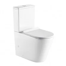 Azario Напольный унитаз-компакт безободковый Maro c крышкой с микролифтом AZ-2125A-R