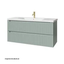 Caprigo Тумба с раковиной TERMIN-Smalty STRIPE 120 см, зеленая, эмаль