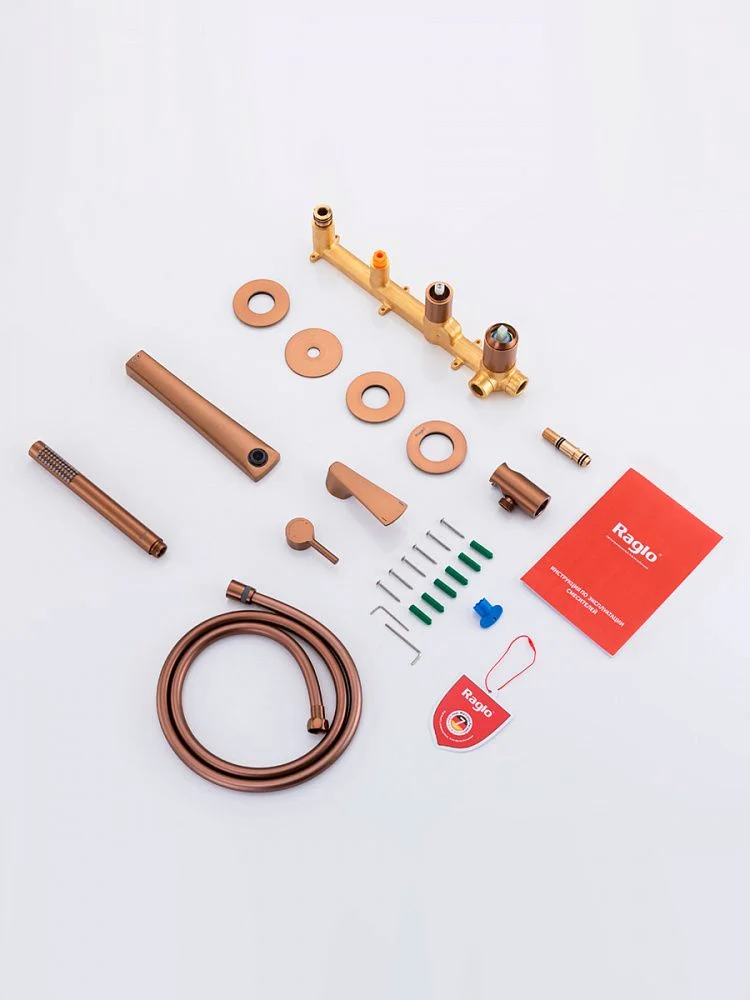 Приобрести raglo встраиваемый смеситель для ванны и душа, матовая медь r07.32.33