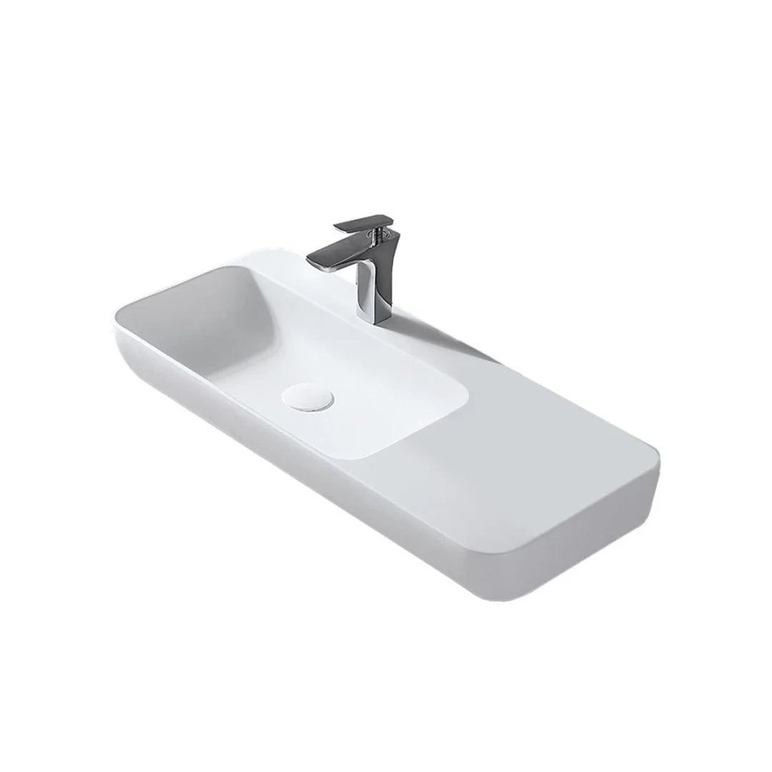 Приобрести vincea раковина подвесная solid surface 90х40 см, белая матовая vwb-6s590mw