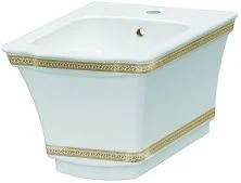 Boheme Биде подвесное Hermitage, белое\ золото 953-G