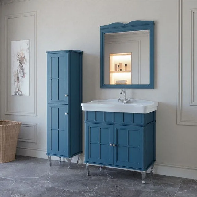 Приобрести caprigo зеркало borgo 80 см, синее, эмаль