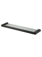 Стеклянная полка для ванной WONZON & WOGHAND CARBON, Черный (WW-7727)