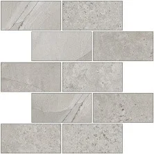 Мозаика Kerranova Marble Trend 307x307 мм, LR, Limestone , серый 