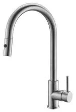 BelBagno Смеситель для кухни с выдвижной лейкой, сатин BB-LAM31B-IN