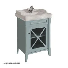 Caprigo Тумба с раковиной NAPOLI 60 см, правая, голубая, эмаль