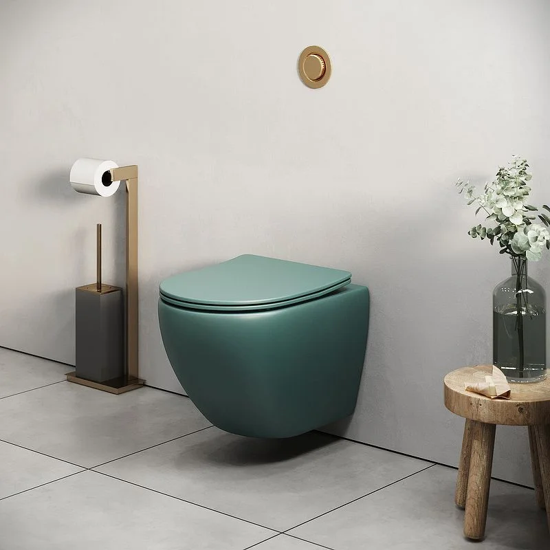 Приобрести grossman унитаз подвесной color с крышкой дюропласт, микролифт, зеленый gr-4455olms