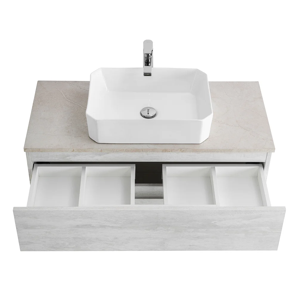 Приобрести cezares тумба со столешницей molveno 46 100 см legno bianco, белая molveno 46-100-2c-so-lb