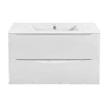 Vincea Тумба подвесная Mia Slim 90 см, белая VMC-2MC900S1GW;VBS-13990S1