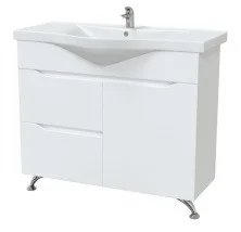 Mirsant Тумба напольная SOHO 100 см с раковиной УТ000027602