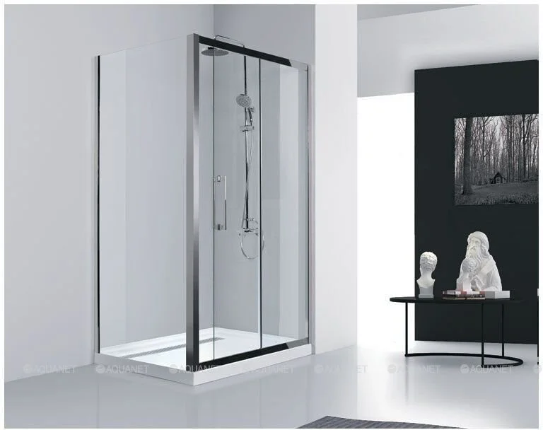 Приобрести aquanet душевое ограждение delta npe1131 120x80, прозрачное стекло