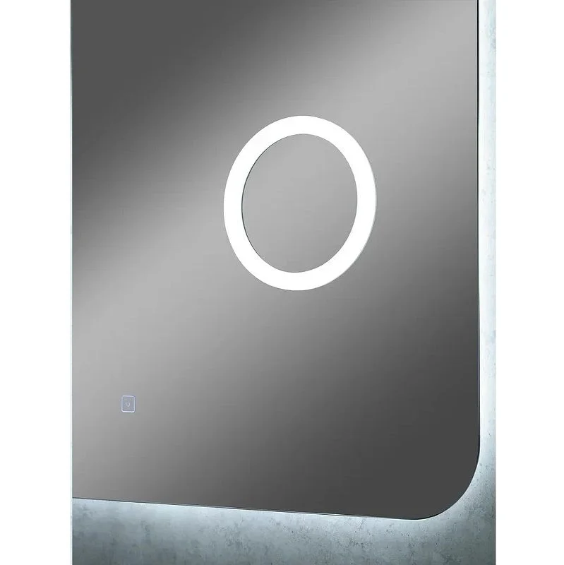 Приобрести continent зеркало с подсветкой elegant 90х70 см, сенсорный включатель, белое