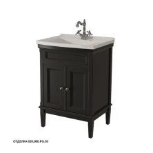 Caprigo Тумба с раковиной JARDIN 60 см, графит, эмаль