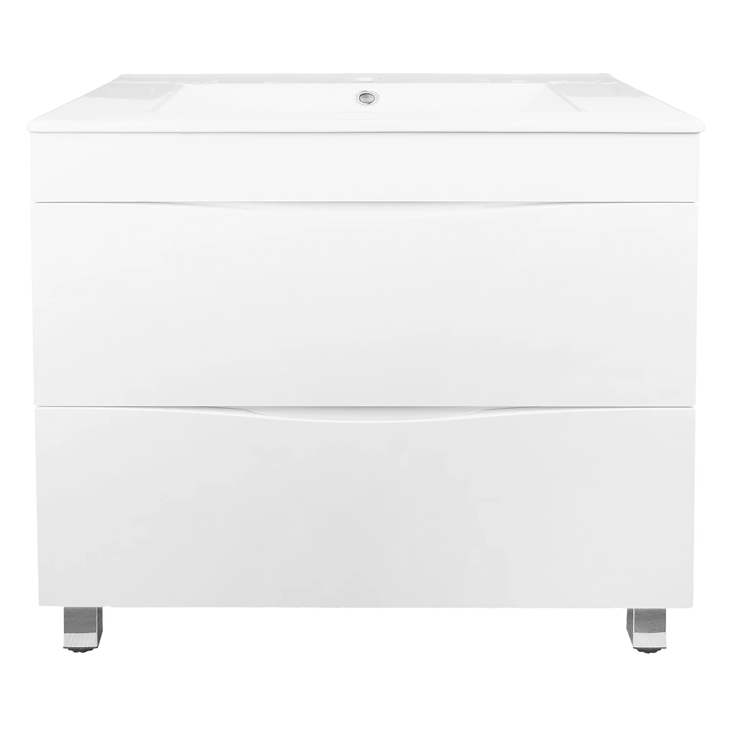 Приобрести loranto тумба напольная с раковиной santorini 70 71х81 см, белый глянец (cs00086973)