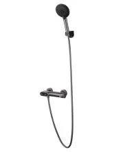 Смеситель для душа с встроенным изливом WONZON & WOGHAND MUSE Corno, Темный графит (WW-A30902-BGG)