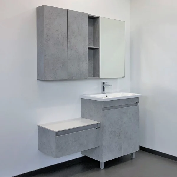 Приобрести сomforty тумба с раковиной напольная осло-70нд , светлый бетон