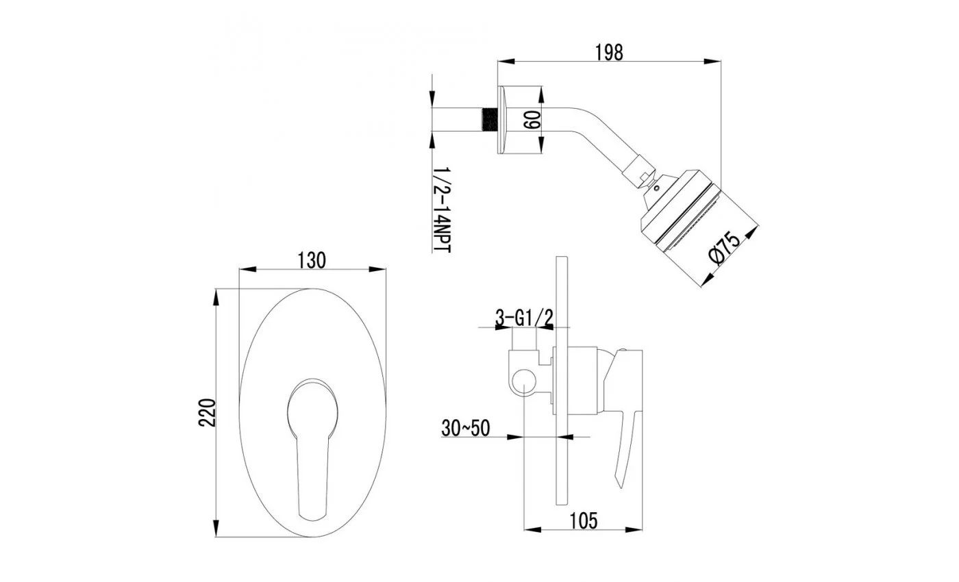 Приобрести lemark душевая система atlantiss, хром lm3220c