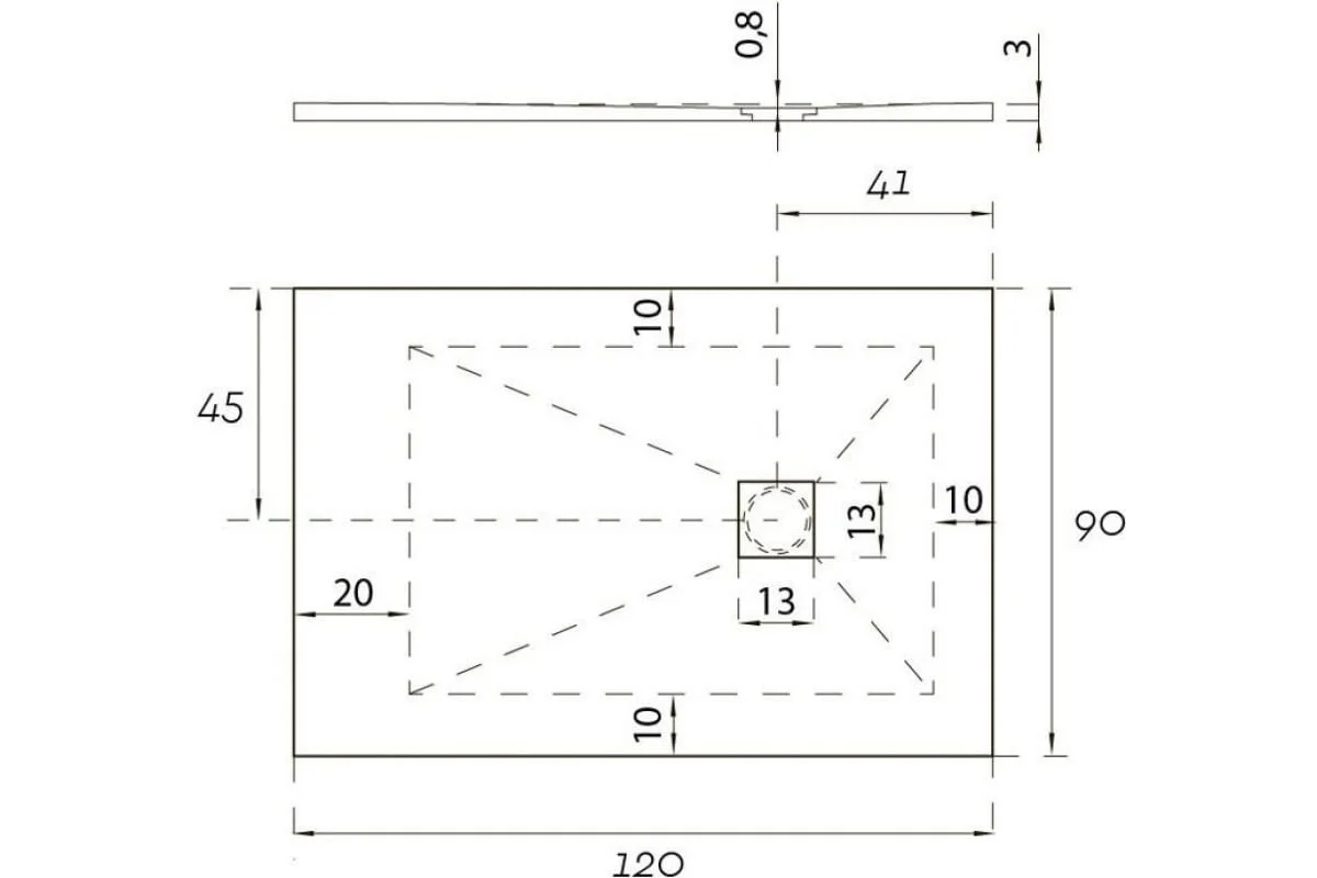 Приобрести aquanet душевой поддон pleasure 120х90 см, серый