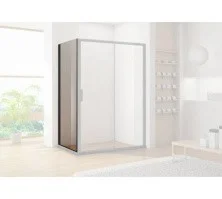 Aquanet Душевая перегородка Pleasure AE60-F-80H200U-BT 80, прозрачное стекло
