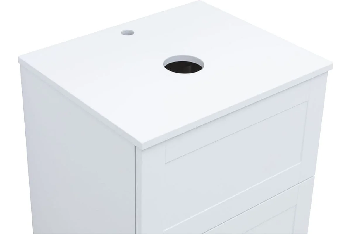 Приобрести aquanet столешница терра 80 см, белый матовый