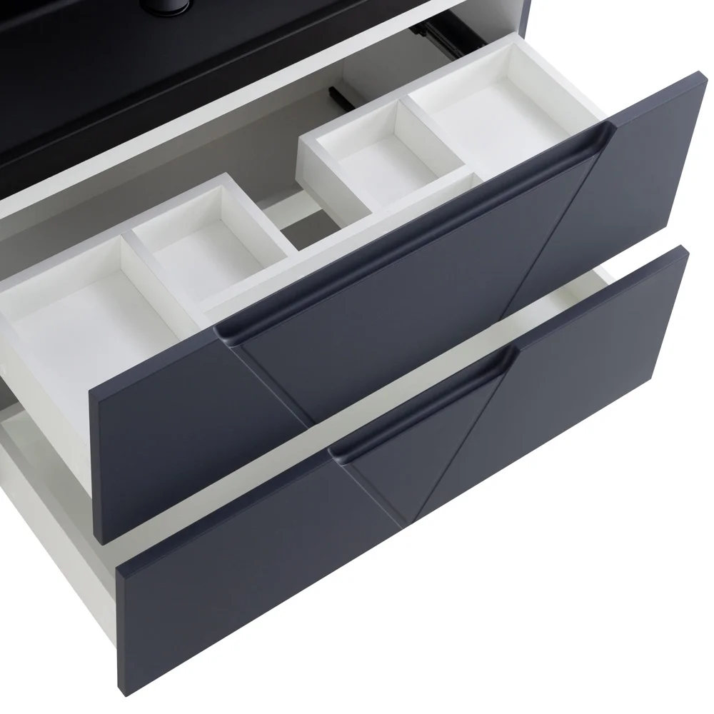 Приобрести belbagno тумба с раковиной vittoria 80 см, подвесная grigio opaco, чёрная раковина