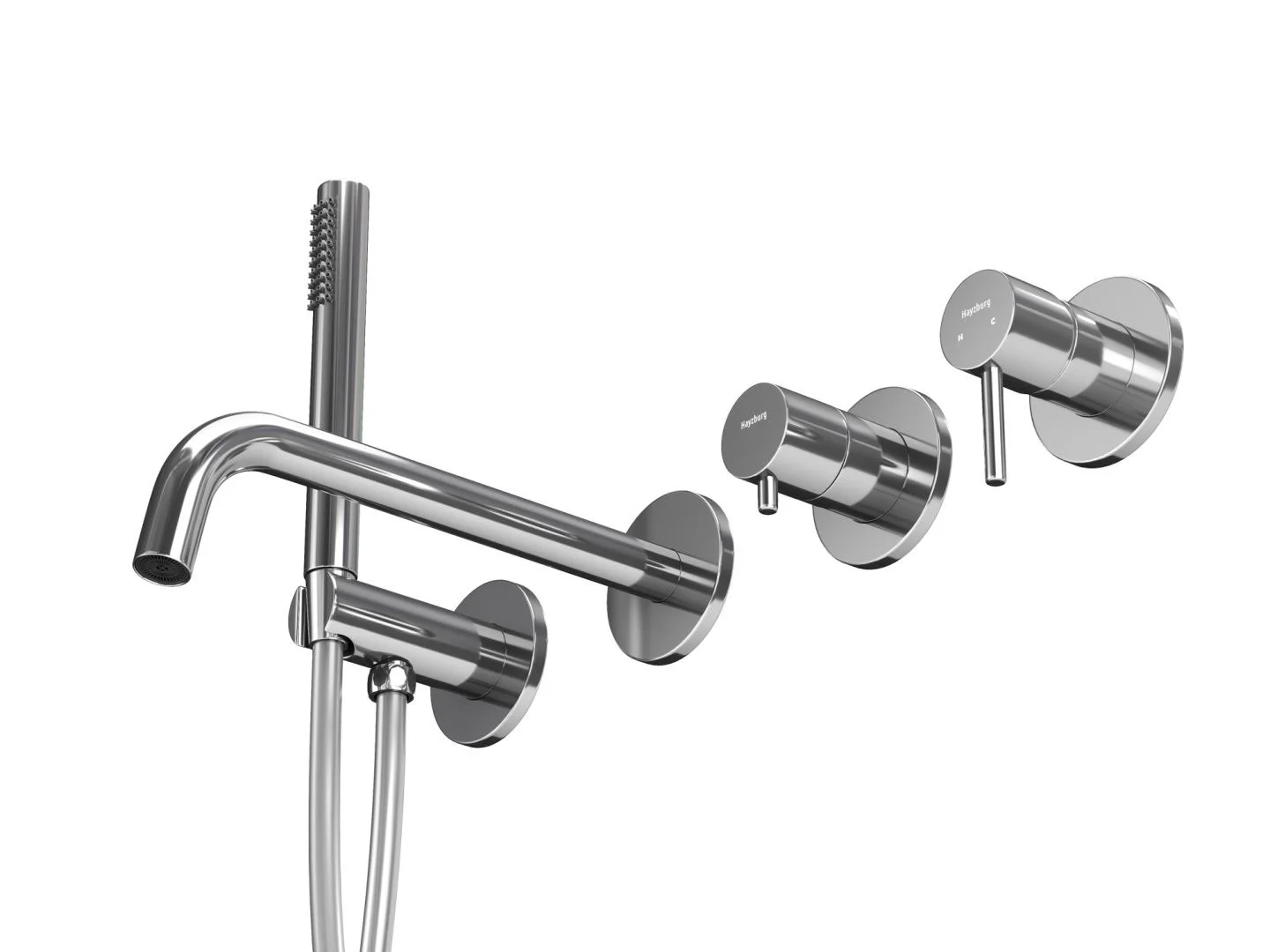 Приобрести hayzburg встраиваемый смеситель для ванны и душа, хром hb-2004ch