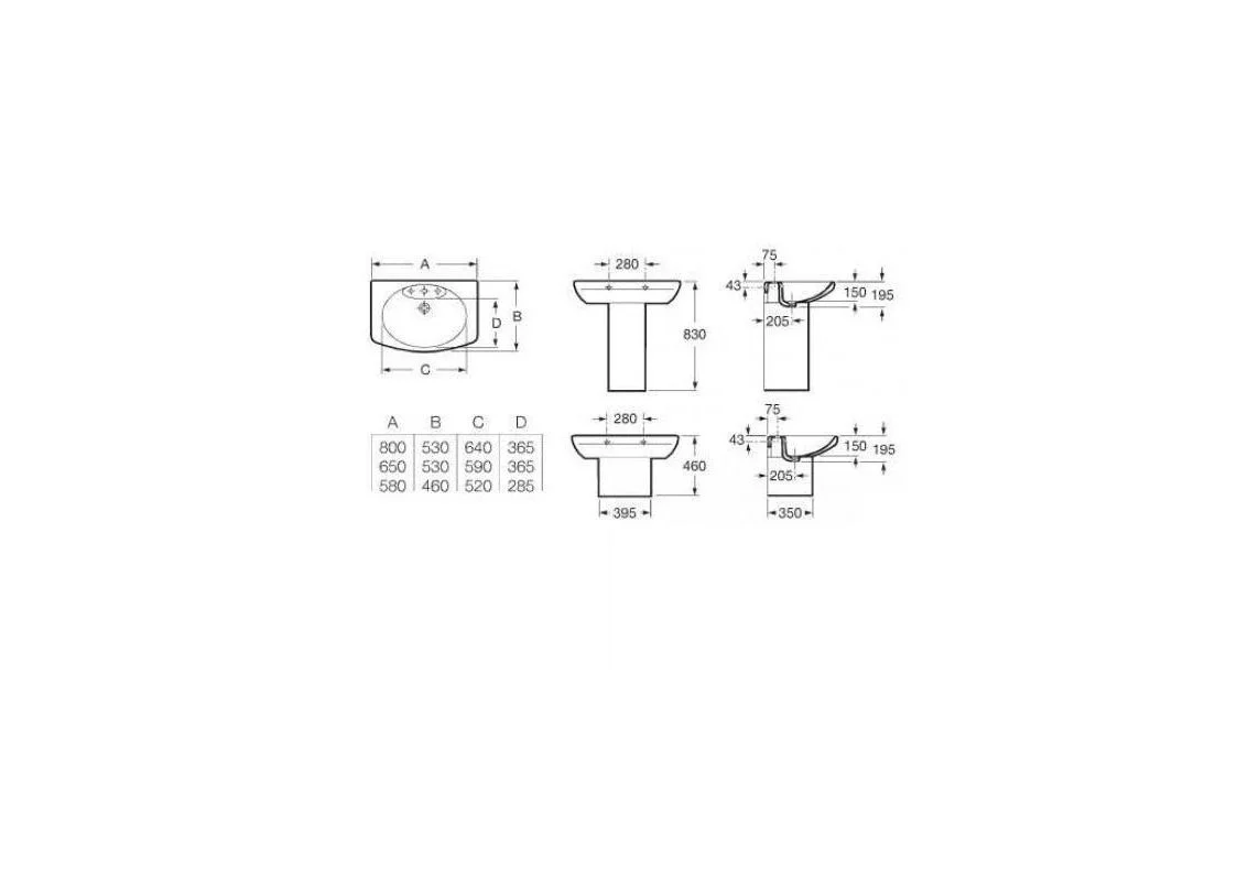 Приобрести раковина подвесная roca senso 58 см 7.3275.1.200.0