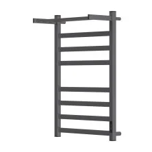 Полотенцесушитель электрический Point 500х800 Меркурий с полкой П7, графит PN83858PGR