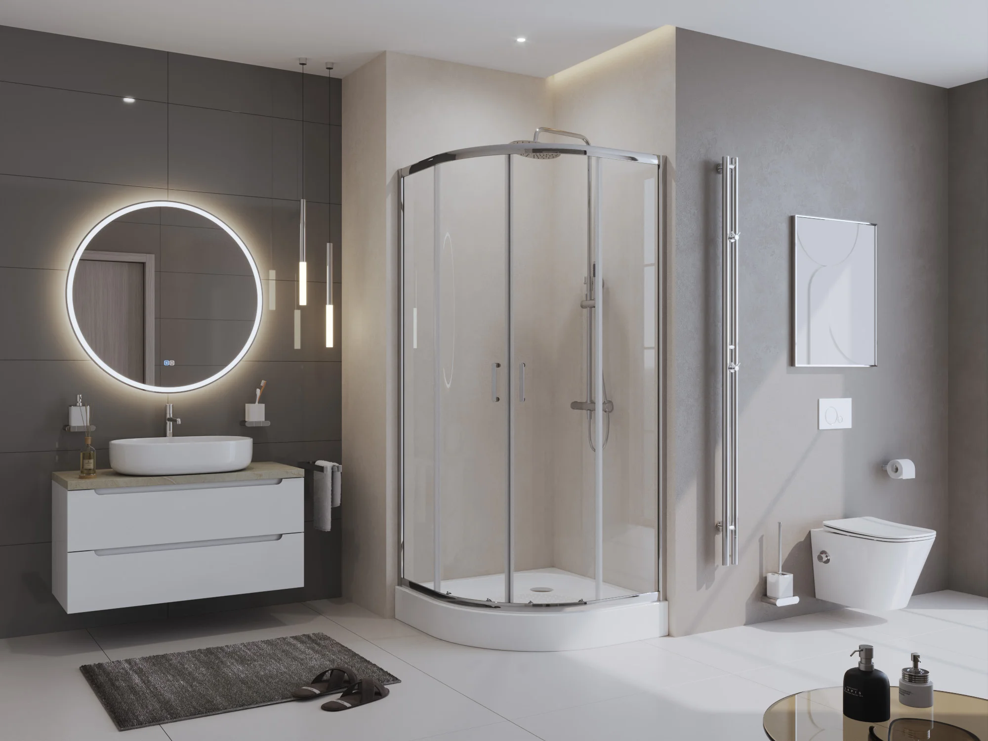 Приобрести belbagno акриловый поддон 95х95 см tray-bb-r-95-550-15-w
