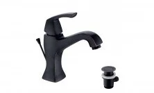 LEMARK Смеситель для раковины Nubira с донным клапаном, черный\бронза LM6206ORB