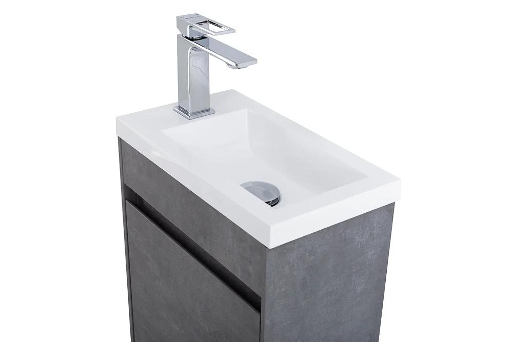 Приобрести belbagno тумба с раковиной pietra mini 40 см, подвесная с дверью 40-r stucco cemento, белая раковина