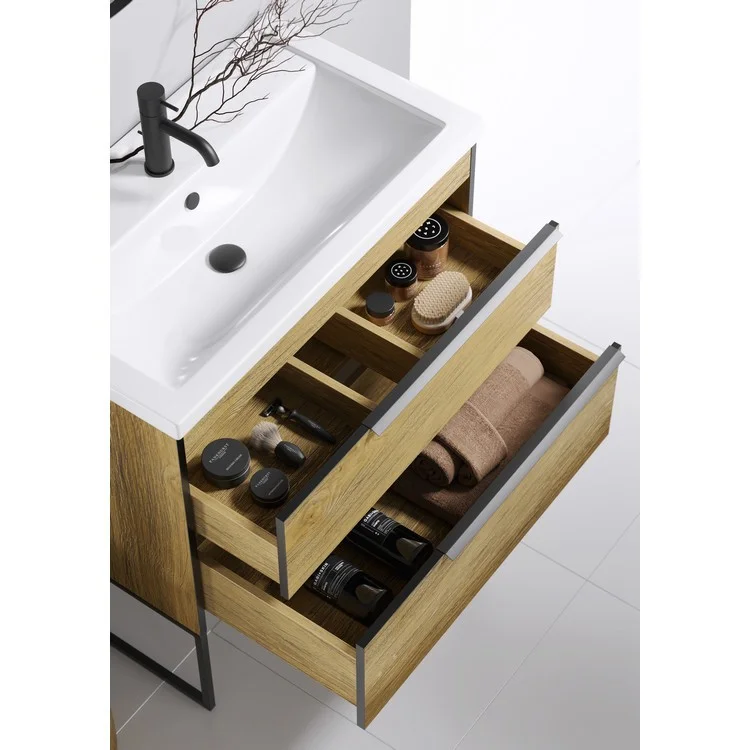 Приобрести тумба подвесная с раковиной aqwella fargo 70 см, дуб балтийский frg0107db