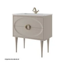 Caprigo Тумба с раковиной MILANO 85 см, светло бежевая, эмаль 14312 2