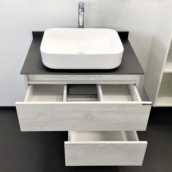 Приобрести сomforty тумба со столешницей и раковиной прага-75 дуб белый