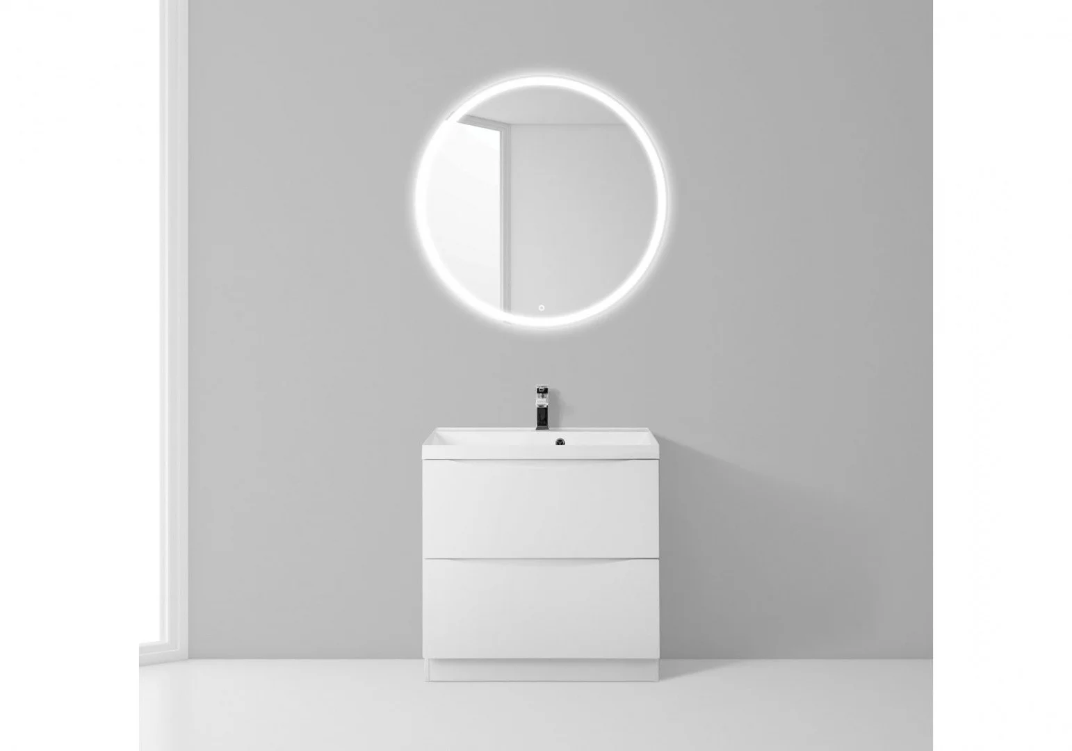Приобрести тумба напольная с раковиной belbagno marino-600-2c-pia-bl-p 60 см, белый