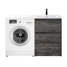 BelBagno Тумба с раковиной KRAFT 120 см, напольная KRAFT-LVD-58/120-R Pino Pasadena, белая раковина