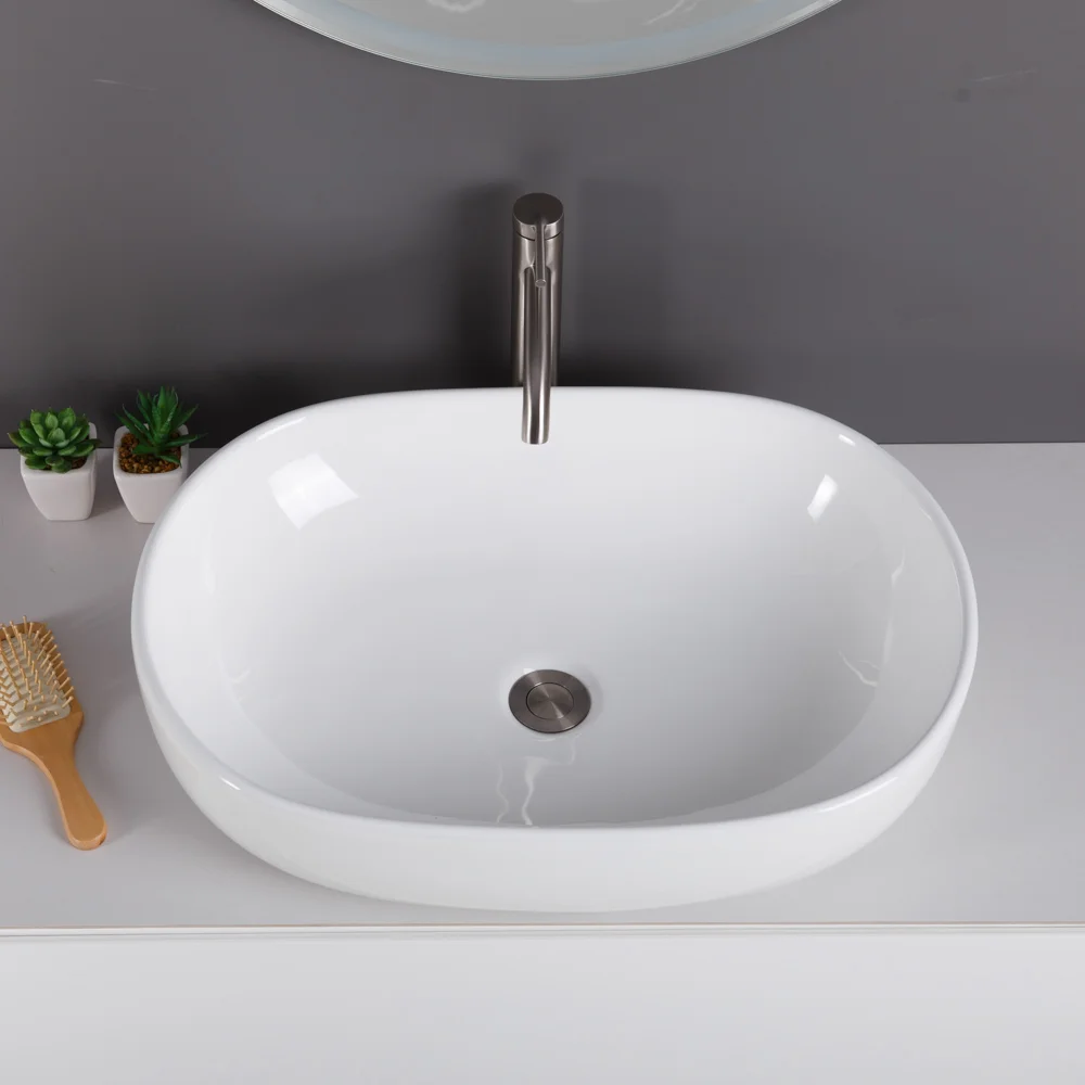 Приобрести belbagno накладная раковина 41х59 см, белая bb1084
