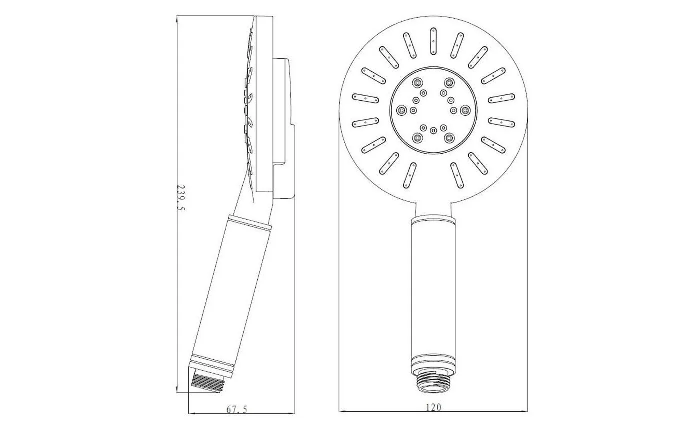 Приобрести lemark душевая лейка 5 режимов 120 мм, хром lm0713c