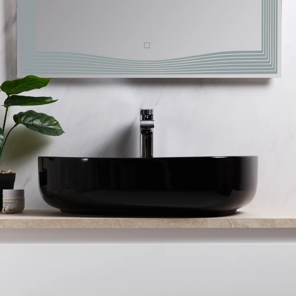 Приобрести belbagno накладная раковина 41х54 см, черная bb1435-nero