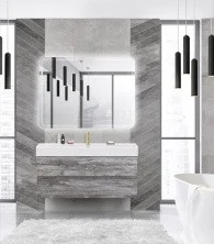 Cezares Тумба подвесная с раковиной MOLVENO 46 120 см Legno Grigio, серая MOLVENO 46-120-2C-SO-LG