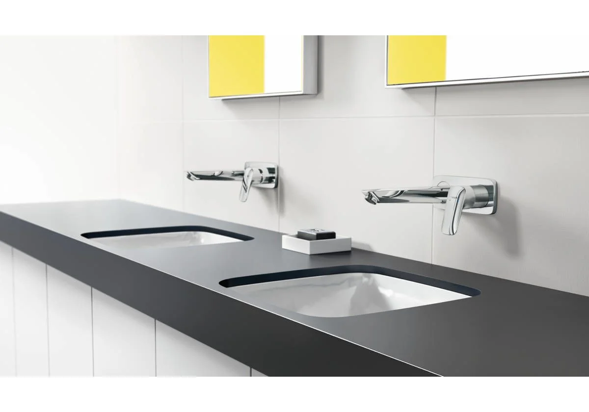 Приобрести 71220000 logis смеситель для раковины, однорычажный, настенный, излив 195 см, см (нужна сч 13622180)