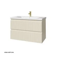 Caprigo Тумба с раковиной FORTE STRIPE 90 см, кремовая