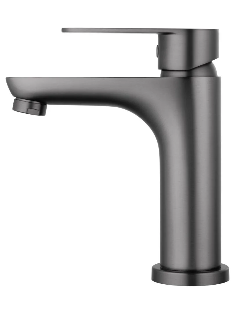 Приобрести смеситель для раковины wonzon & woghand alfa, темный графит (ww-a40202-bgg)