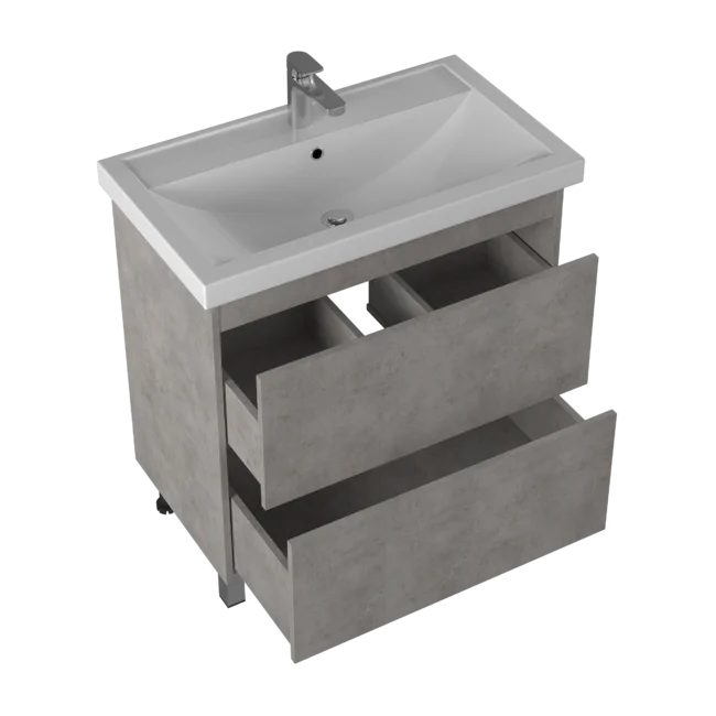 Приобрести briz тумба напольная ricci concrete 80 см, светло серый, т8-80